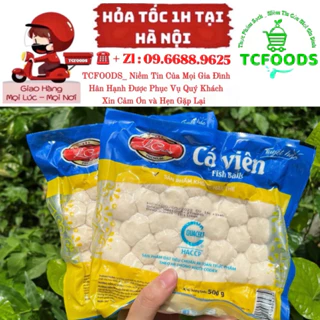 Cá Viên Ngon Gói 500gr _ Đồ Ăn Vặt Chiên Rán , Xiên Que , Thả Lẩu , Nấu Mì Siêu Ngon Tiện Lơị _ TCFOODS