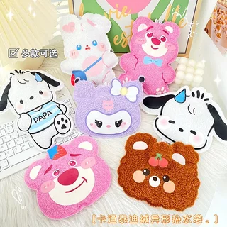 Túi chườm bụng, tay nóng lạnh hình Sanrio bông mềm mại đáng yêu, chườm đa năng nóng lạnh -  Gấu Dâu, Lotso