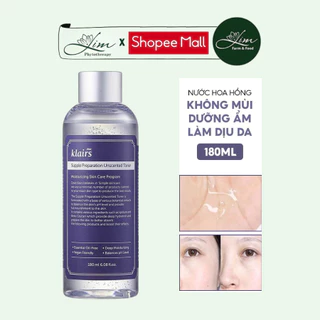 Nước hoa hồng không mùi Klairs Supple Preparation Unscented Toner 180ML