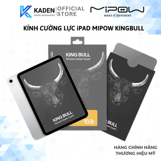 Kính Cường Lực iPad Mipow Kingbull Premium Hd (2.7D)-Hàng Chính Hãng