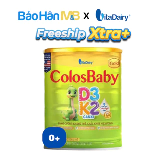 Sữa bột ColosBaby Gold D3K2 Canxi VitaDairy Số 0+ - Phát triển toàn diện - Lon 400g và 800g