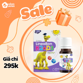 Vitamin D3K2 Lineabon Drops 10ml tăng chiều cao cho bé