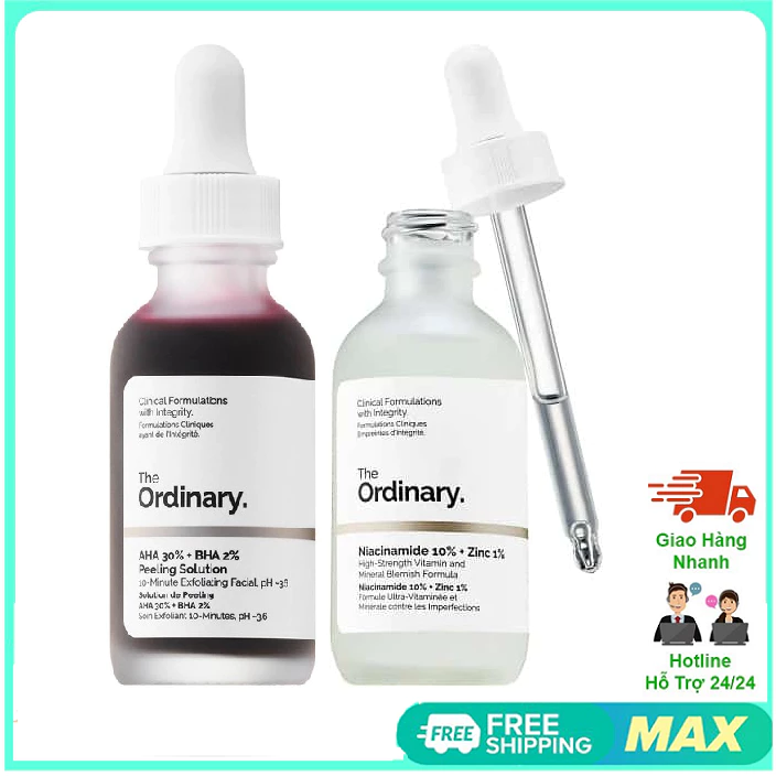 Serum Niacinamide làm sáng da, mờ thâm The Ordinary Niacinamide 10% + Zinc 1%