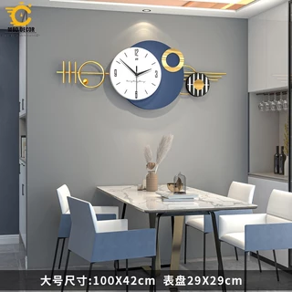 Đồng hồ treo tường trang trí MOD Decor, phong cách Bắc Âu nghệ thuật Lianzhang JJT mã 2204-100