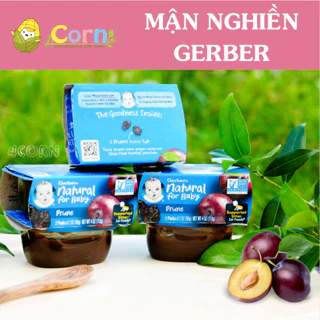 Mận đen nghiền Gerber [Date 5.2025]- Chống và trị táo bón - Cho bé 4m+