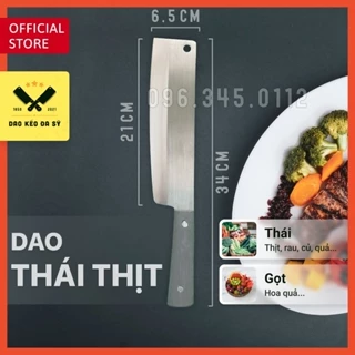 Dao thái nhà bếp - thái thịt, thái rau - Dao Đa Sỹ - thép Nhật trắng không gỉ