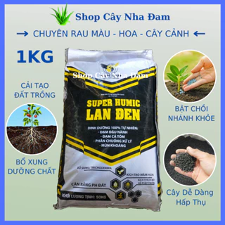 Phân Lân Hữu Cơ Humic Khử Chua Hạ Phèn Chuyên Rau Màu (1KG)