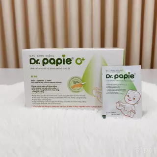 Gạc rơ lưỡi DR PAPIE vệ sinh răng miệng cho bé hộp 30 gói