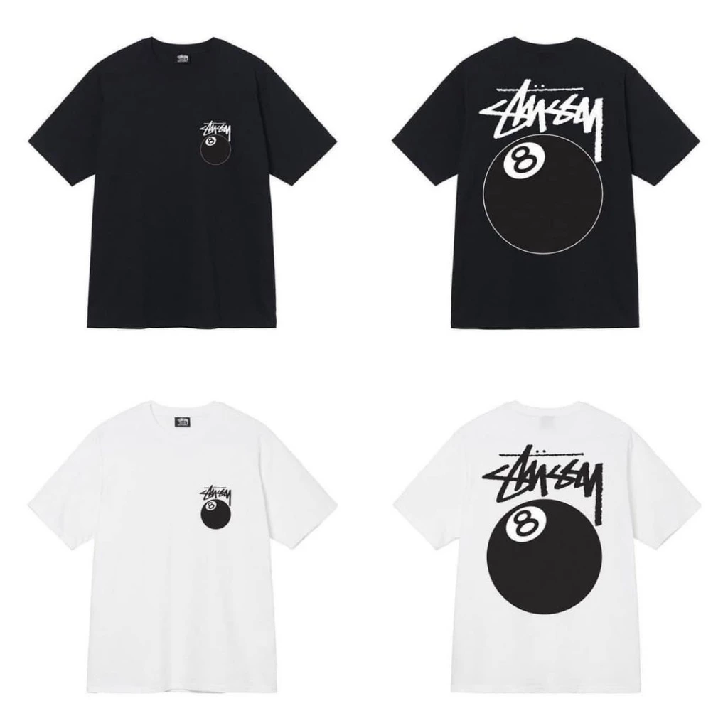 [100%COTTON] Áo Thun sᴛᴜ..ssʏ Ⓢⓣⓤⓢⓢⓨ Tay Lỡ Form Rộng Unisex Cotton 2 Chiều Cao Cấp Full túi zip tag - Part 1
