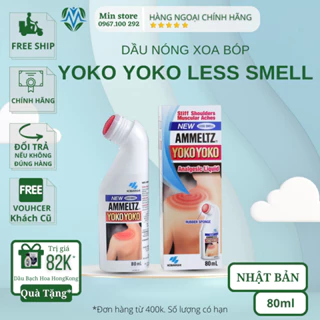 Dầu Nóng Xoa Bóp YokoYoko Smell Less 46ml Nhật Bản Giảm Đau Nhức Xương Khớp