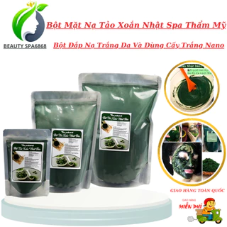 Bột Mặt Nạ Tảo Xoắn Nhật Bản | Đắp Mặt Và Dùng Cấy Trắng Nano Gói 500g 1kg