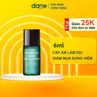 Mini Size - Nước hoa hồng Some By Mi AHA-BHA-PHA 30 Days Miracle Toner 6ML - Giúp làm dịu và cấp ẩm cho da dầu mụn