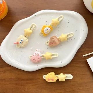 Kẹp Tóc Hình Cheese Phô Mai Cute, Kẹp Mái, Kẹp Mỏ Vịt Màu Sắc Ngọt Ngào Phong Cách Hàn Quốc Cho Nữ