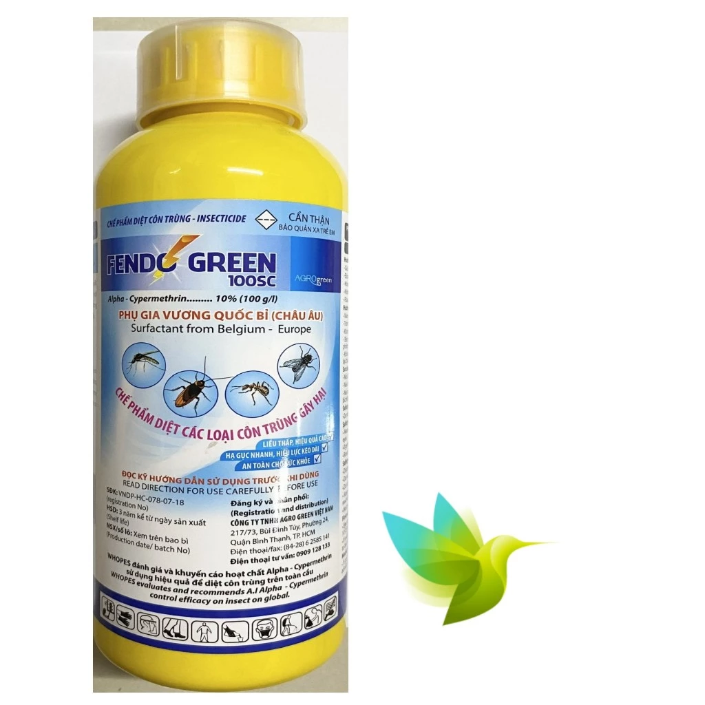 Fendo Green 100SC - Chế Phẩm Diệt các loại Côn Trùng gây hại Bỉ - Châu Âu - #044B# 1 lít