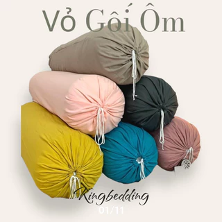 Vỏ gối ôm tici 1 màu trơn 35x100cm ,dầy dặn