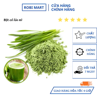 Bột cỏ lúa mì nguyên chất robimart làm đẹp, tiêu hóa tốt - gói 20g, 50g, 100g