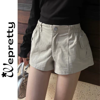 Hebe short Q01 - Quần short nữ kaki dáng ngắn túi hộp chất liệu kaki dáng ngắn Wepretty Clothes