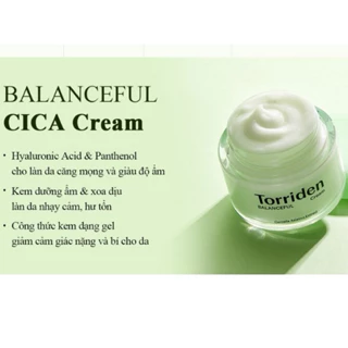 Kem dưỡng phục hồi dành cho da nhạy cảm Torriden Balanceful Cream 80ml