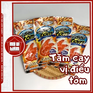 Tăm cay vị điều tôm, bim que cay đỏ Aluowa (gói 25g) - Mỹ Vị Tiệm