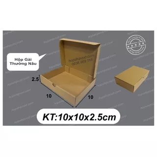 [Combo 100 cái] 10x10x2.5 cm Hộp Nắp Gài Thường Đựng Phụ Kiện,Trang Sức