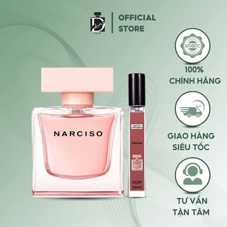 nước hoa nữ mẫu thử chiết mini narciso cristal EDP 10ml, khám phá sự trẻ trung, thanh tao, quyến rũ-luxury