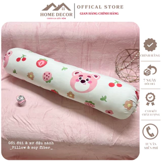 Vỏ gối ôm cotton đũi xơ đậu nành kích thước 35x100cm, áo gối ôm mềm mịn mát an toàn với mọi loại da được chọn mẫu