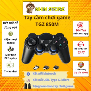 🎁Tặng Bao tay Gaming🎁Tay cầm chơi game không dây TGZ-850M 2.4G -Tay cầm dành cho PC, Laptop, TV Android Hỗ trợ chơi F04