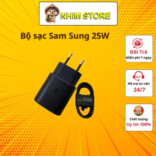 Bộ Củ Cáp Sạc Nhanh  25W Type C Cho Máy Note 8-20.. A50,51,70,71.. S10,20,21,22 Ultra  ALEISTER