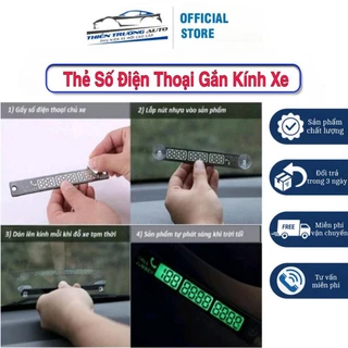 Thẻ Số Điện Thoại Gắn Kính Xe Ô Tô, Xe Hơi Khi Dừng Đỗ