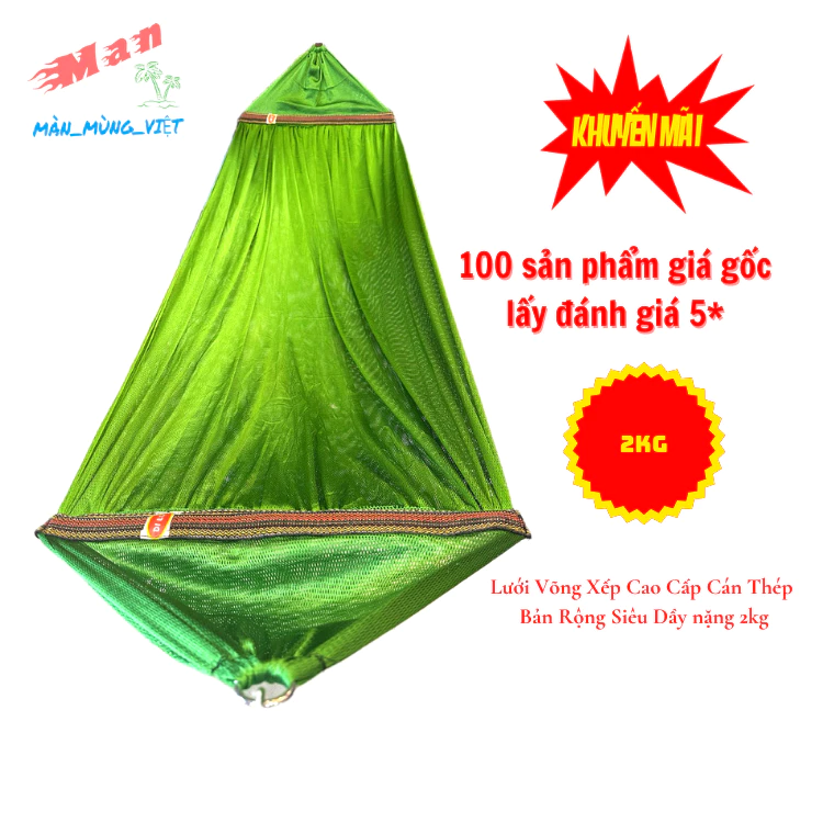 lưới võng cán thép cỡ đại loại siêu dày 2kg 2 lớp cao cấp