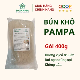 Bún khô PAMPA gói 400g OCOP 4 sao Nam Định - Sợi mềm ngon, hương vị cổ truyền, không dầu