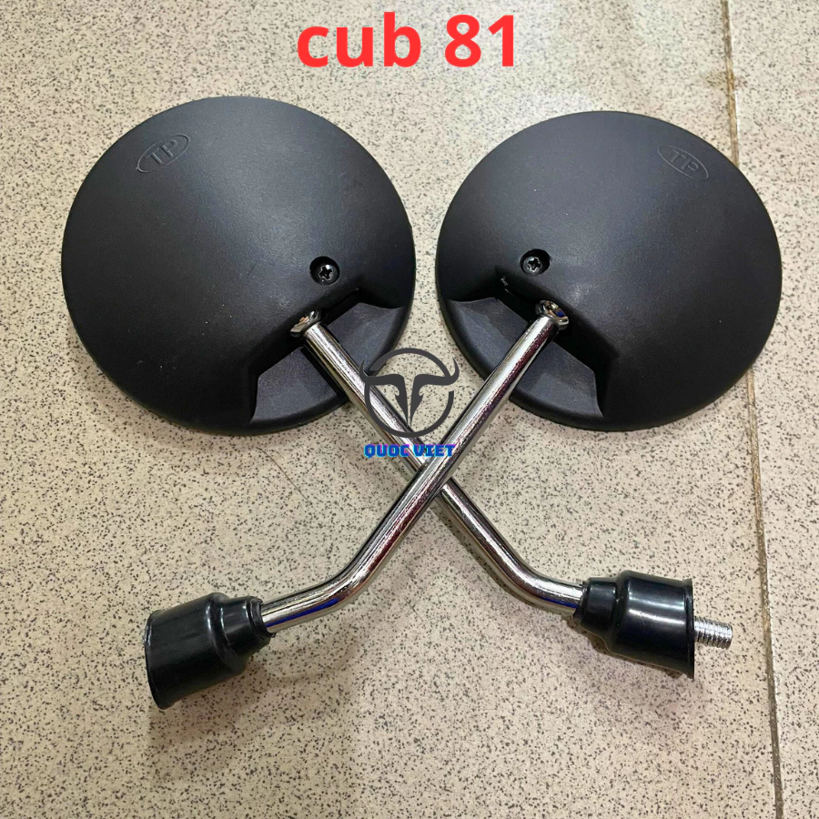 Gương chiếu hậu xe máy cub 81, xe máy điện, đạp điện, cub 50cc học sinh mới. Kính hậu xe cup 50