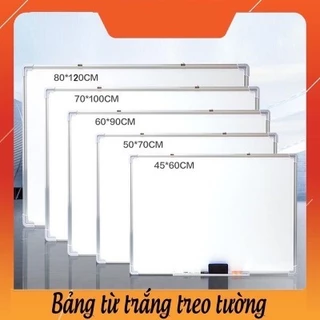 Bảng Trắng Mica - Viết Bút Lông Viền Nhôm - Bảng Treo Tường -Bảng Viết Bút Lông