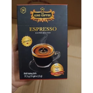 Cà phê hòa tan espresso King Coffee [hộp nhỏ 15 gói]