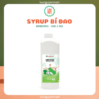 Syrup Bí Đao Wonderful, Siro Bí Đao chuyên dùng làm bánh, pha chế - Chai nhựa 2.5kg