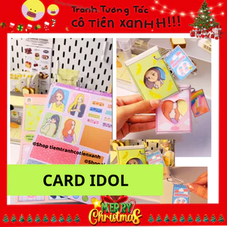 [4 - 15 TUỔI] Cô Tiên Xanh - CARD IDOL và 40 bộ Tranh Tương Tác , đồ chơi giấy