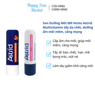 [Mã giảm 15K đơn 58K]Son Dưỡng Môi Mỡ Hươu Astrid Multivitamin tẩy da chết, tái tạo môi mềm, dưỡng ẩm căng mọng 4.7g