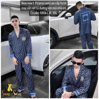 [Có sẵn] [Rẻ vô địch]Đồ Bộ Mặc Nhà Pijama Nam Nữ Couple Cộc và Dài Tay Cao Cấp - Đồ Ngủ Lụa Quảng Châu