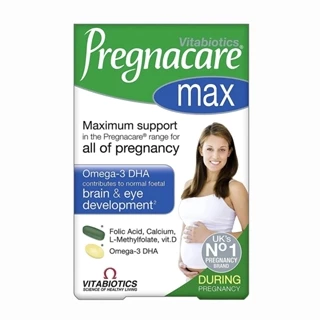 Vitamin Tổng Cho Bà Bầu Pregnacare Max Giúp Tăng Cường Sức Khỏe Cho Phụ Nữ Trong Thai Kì (Hộp 84 Viên)