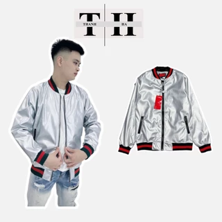 Áo Khoác Bomber GC Bạc Bạch Kim - Áo Bomber Chất Dày Dặn Cao Cấp HOT TREND