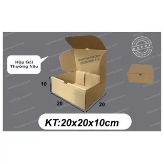 [Combo 100 cái] 20x20x10 cm Hộp Nắp Gài Thường