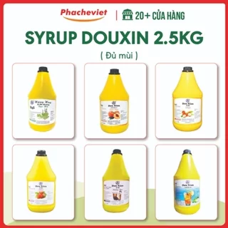 Syrup Douxian 2.5kg nhiều hương vị