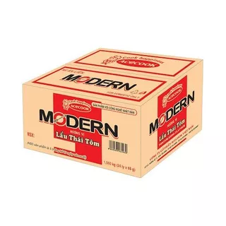 Thùng mỳ ly modern lẩu thái tôm - 24ly x 65g