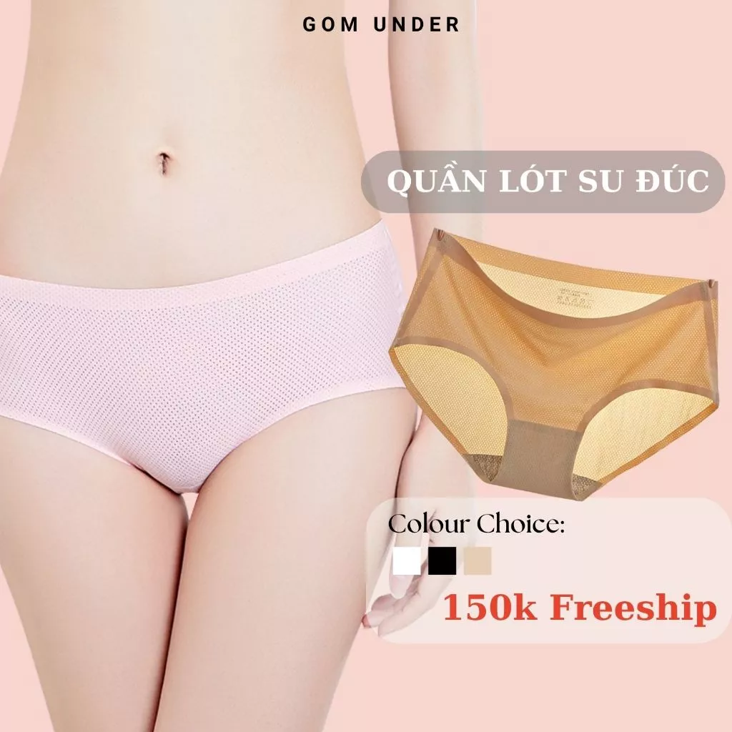 Quần su đúc thông hơi, quần lót nữ thun lạnh co dãn thoải mái GOM UNDER-SA-1524