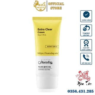 Kem làm trắng da chuyên sâu Extra Clear Cream Huesday