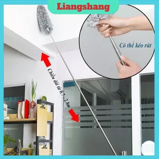 Chổi Quét Màng Nhện - Chổi Quét Trần Gấp Gọn, Lau Bụi, Quét Trần Nhà Thông Minh