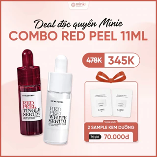 ( Mua 2 được 5) Combo red peel white và red peel tingel serum 11ml Tặng kèm 2 sample kem dưỡng LAMIC
