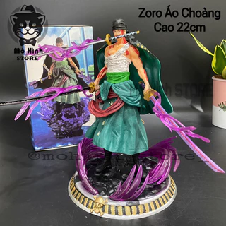 Mô hình Zoro áo choàng figure one piece roronoa zoro tuyệt chiêu ba ngàn thế giới 22cm 600g