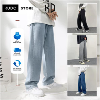 Quần Jean Baggy Unisex Ống Rộng Cạp Cao, Quần Bò Nam nữ Ống Suông  Baggy Xu Hướng 2023 - Avocado