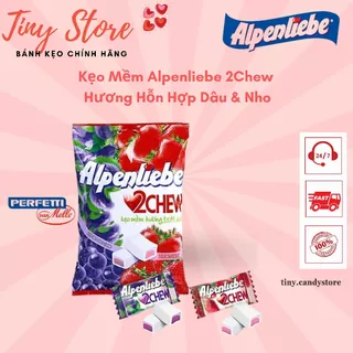 Kẹo Mềm Alpenliebe 2Chew Hương Hỗn Hợp Dâu & Nho( gói nhỏ)